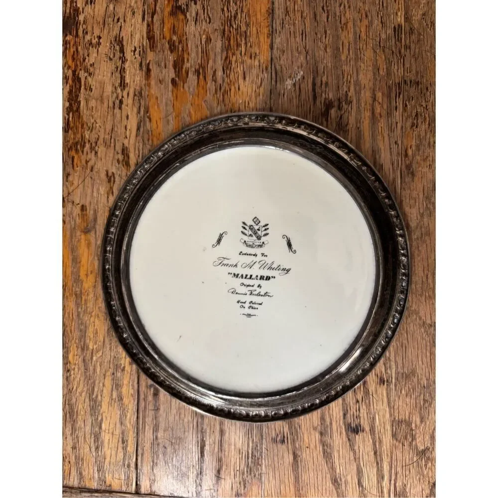 Vintage 1949 Frank M. Whiting  sterling silver coaster dish